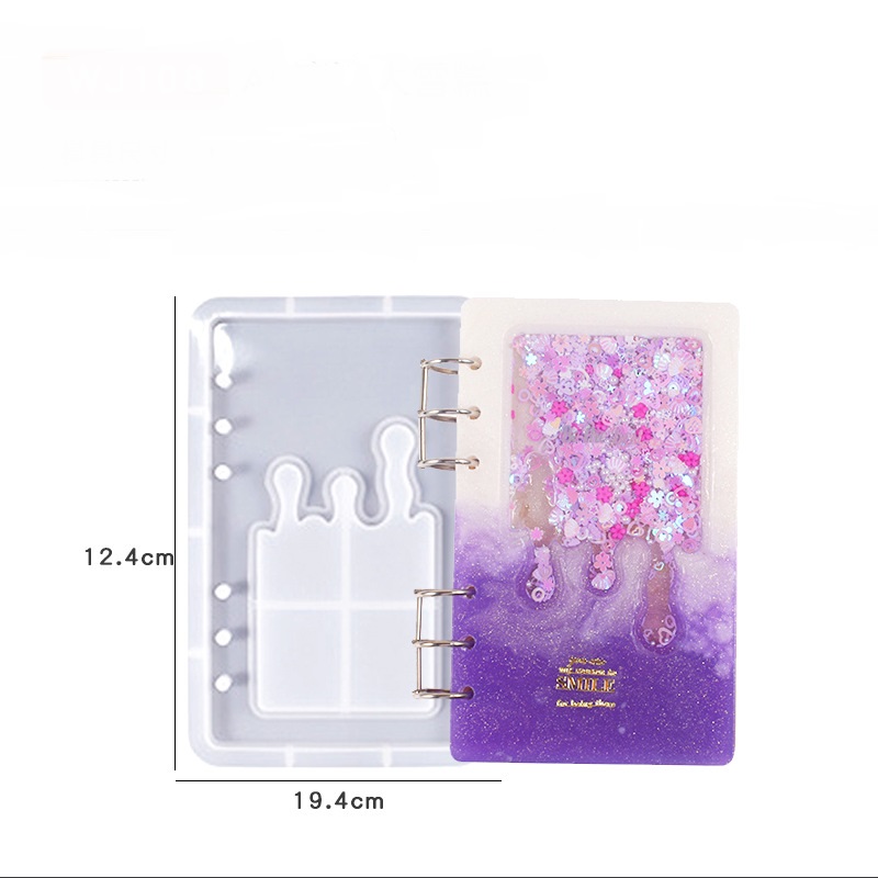 Rectangle Icecream Shaker Notebook Jotter Booklet Mold