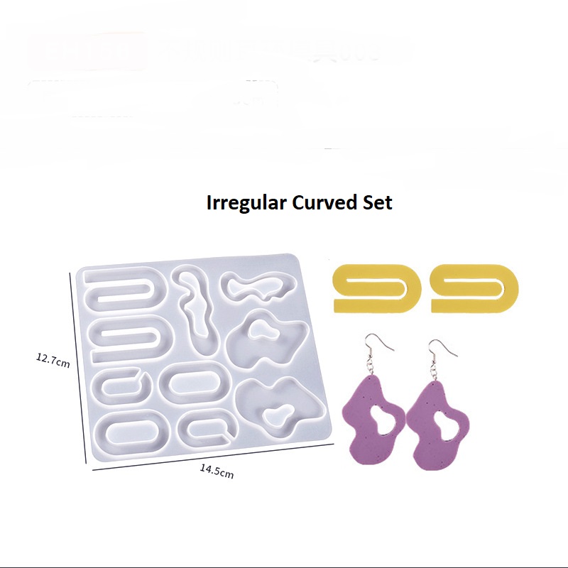 Irregular Earring and Pendant Set