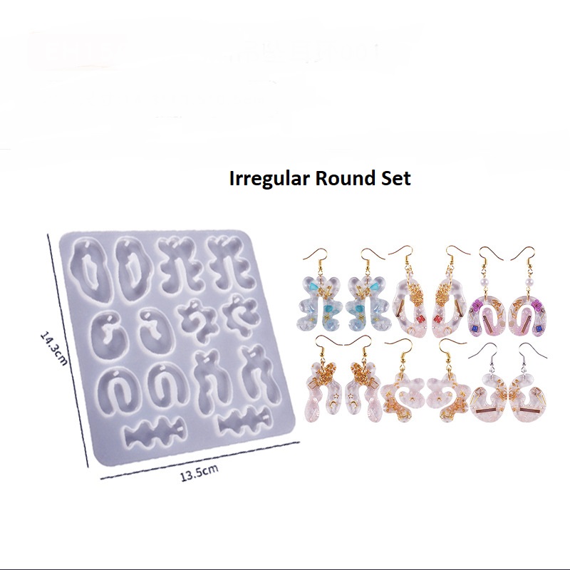 Irregular Earring and Pendant Set