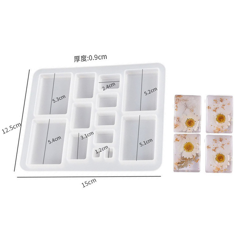 Geometric Collection Earring Pendant Keychain Mold