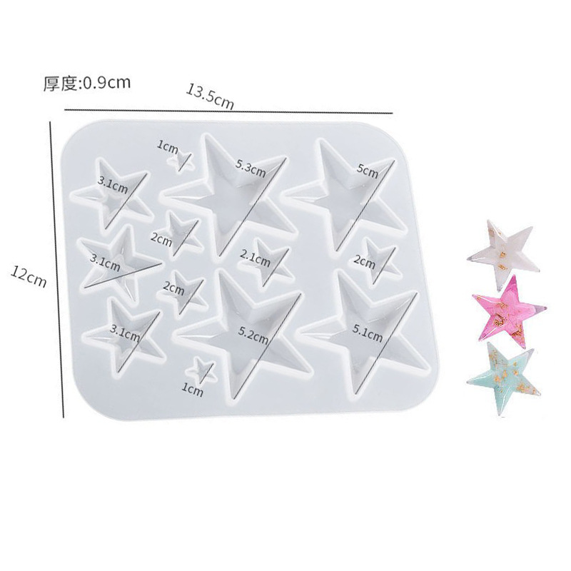 Geometric Collection Earring Pendant Keychain Mold