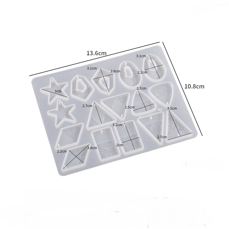 Water Pattern Necklace Earring Pendant Mold