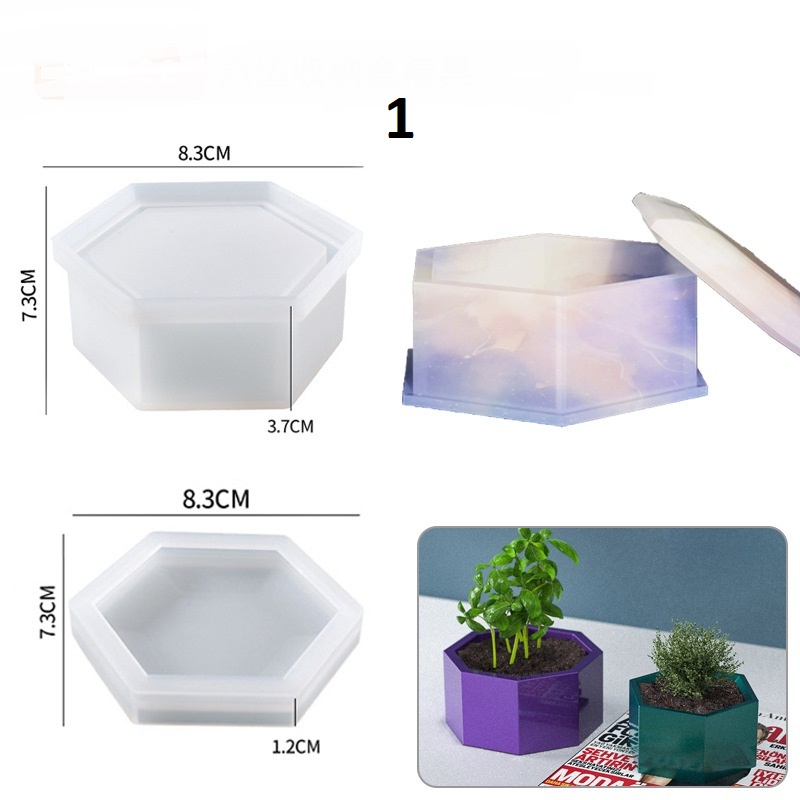 Hexagon Trinket Candle Storage Mold