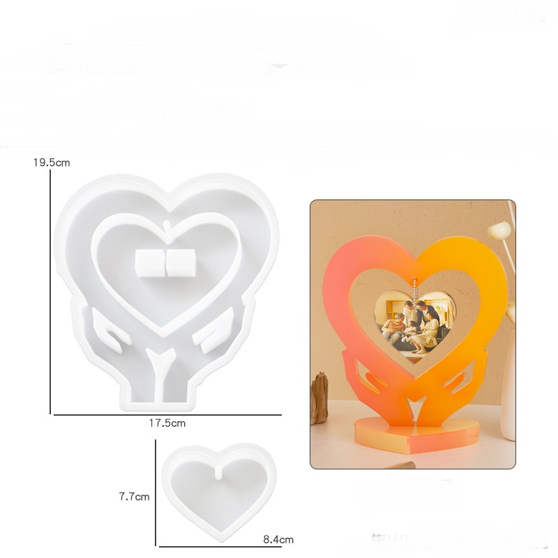 Dangling Heart Fish Photo Frame