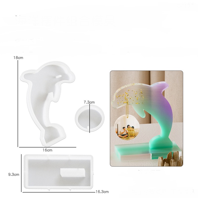 Dangling Heart Fish Photo Frame