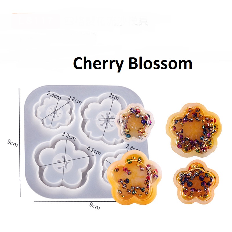 Quicksand Shaker Keychain Charms