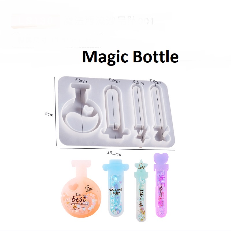 Quicksand Shaker Keychain Charms