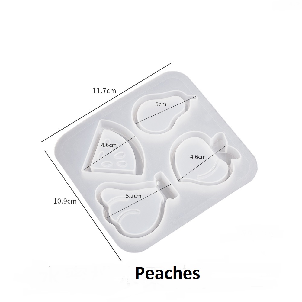 Fruit Series Quicksand Keychain Pendant Charm