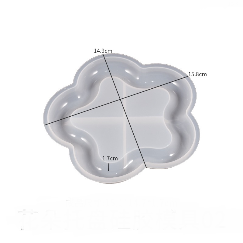 Cloud Heart Shaped Tray Coaster Mold