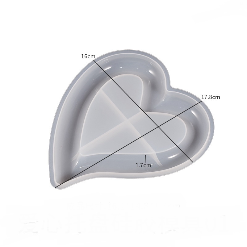 Cloud Heart Shaped Tray Coaster Mold