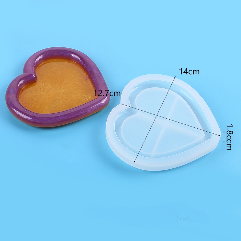 Smooth Edge Cloud Heart Coaster Set