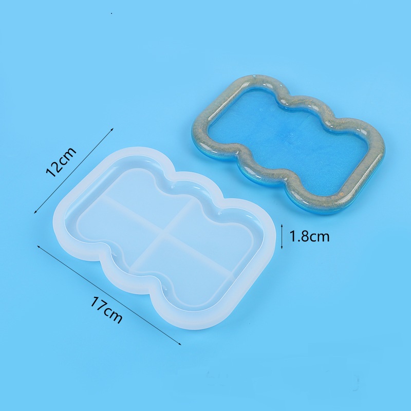 Smooth Edge Cloud Heart Coaster Set