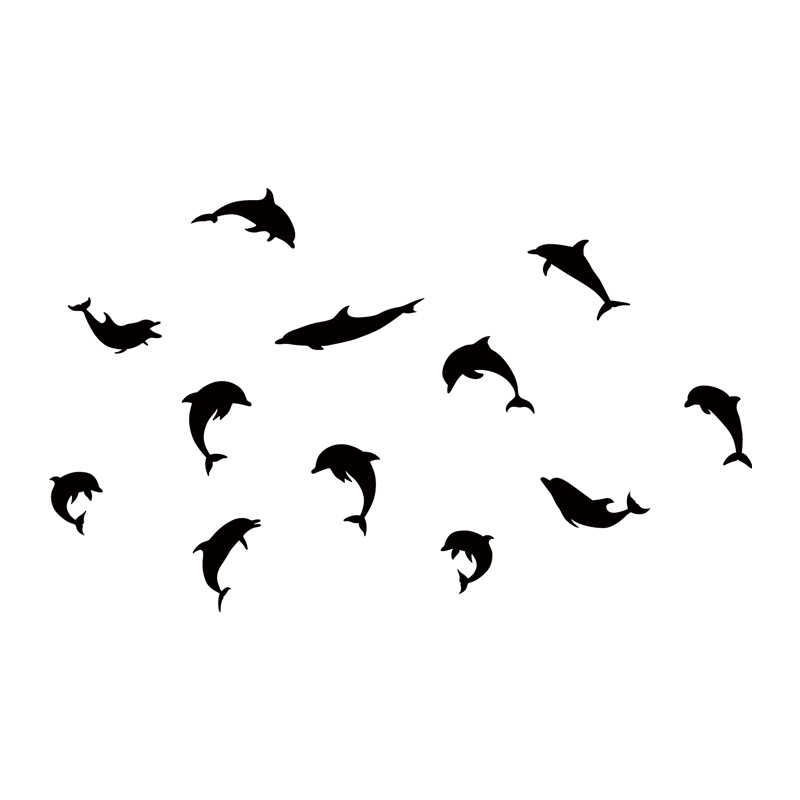 Black Animals Decorative Sticker