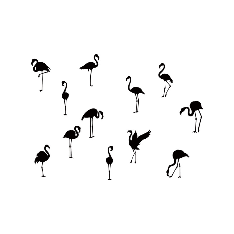 Black Animals Decorative Sticker