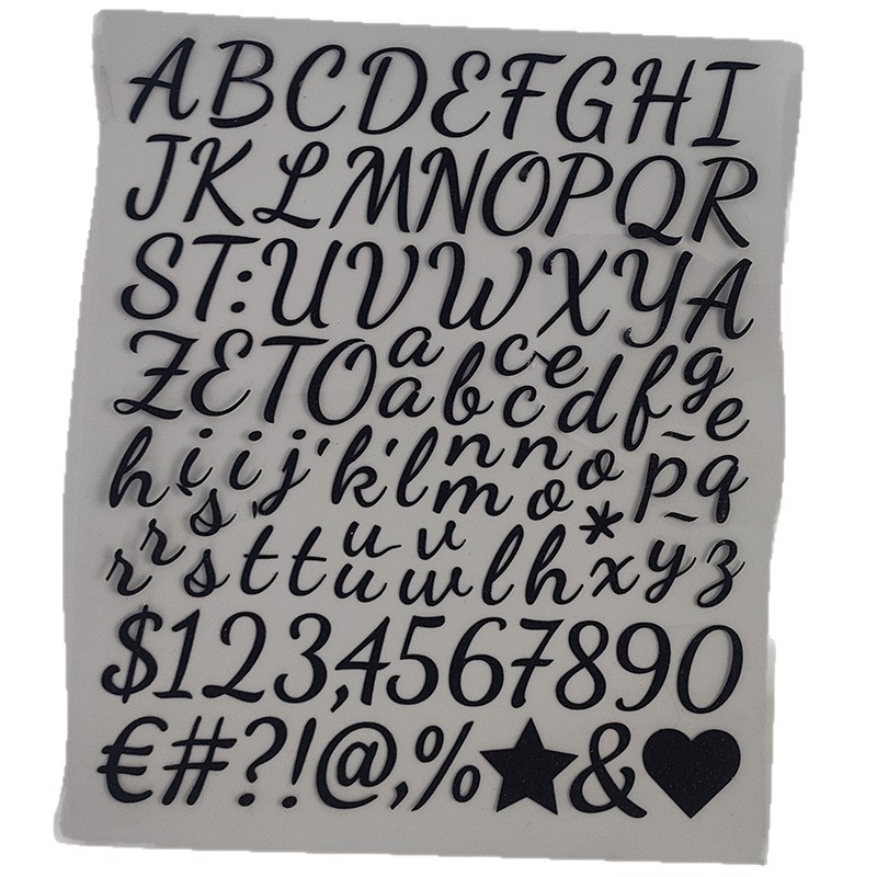 Glittered Letter Sticker