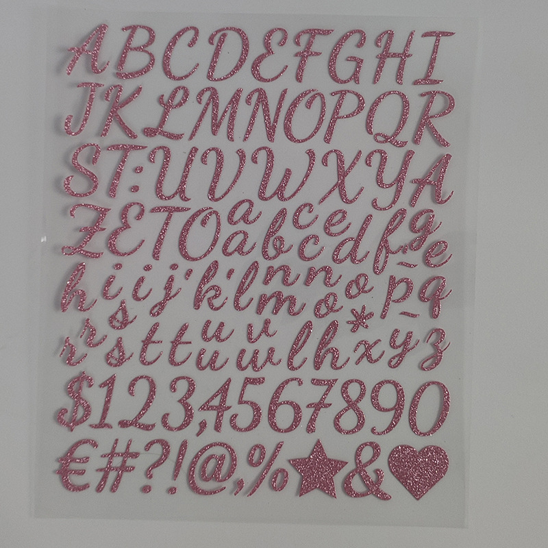Glittered Letter Sticker