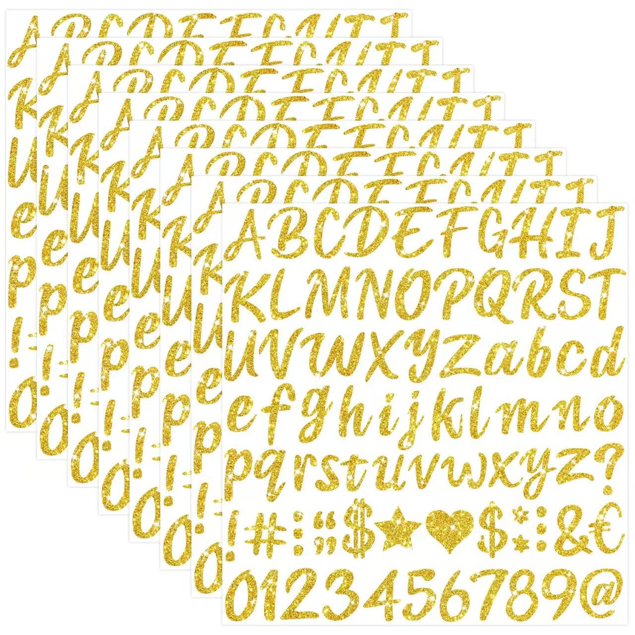 Glittered Letter Sticker