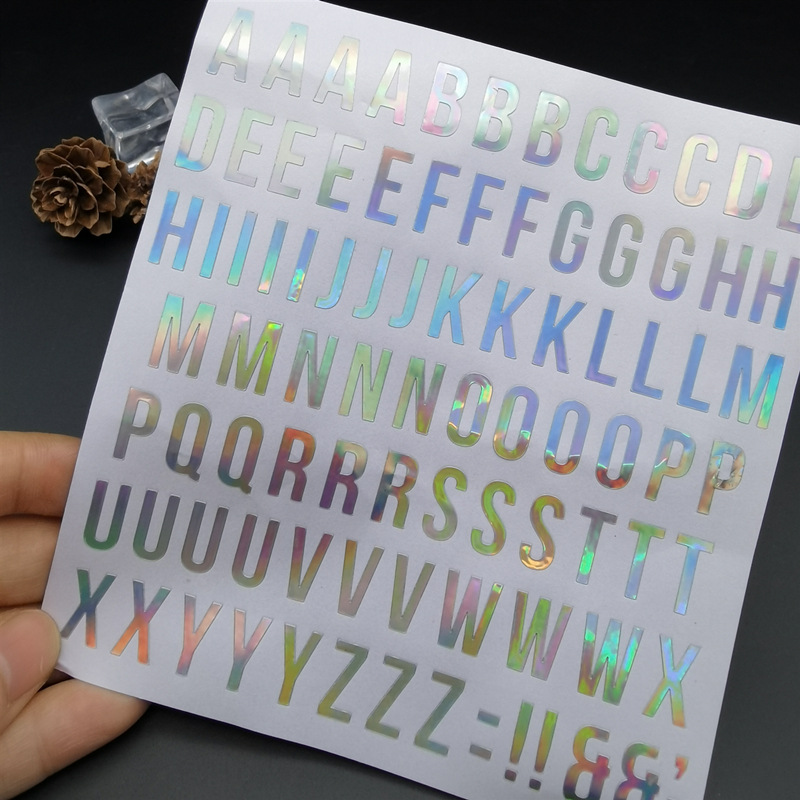Holographic Letter Sticker