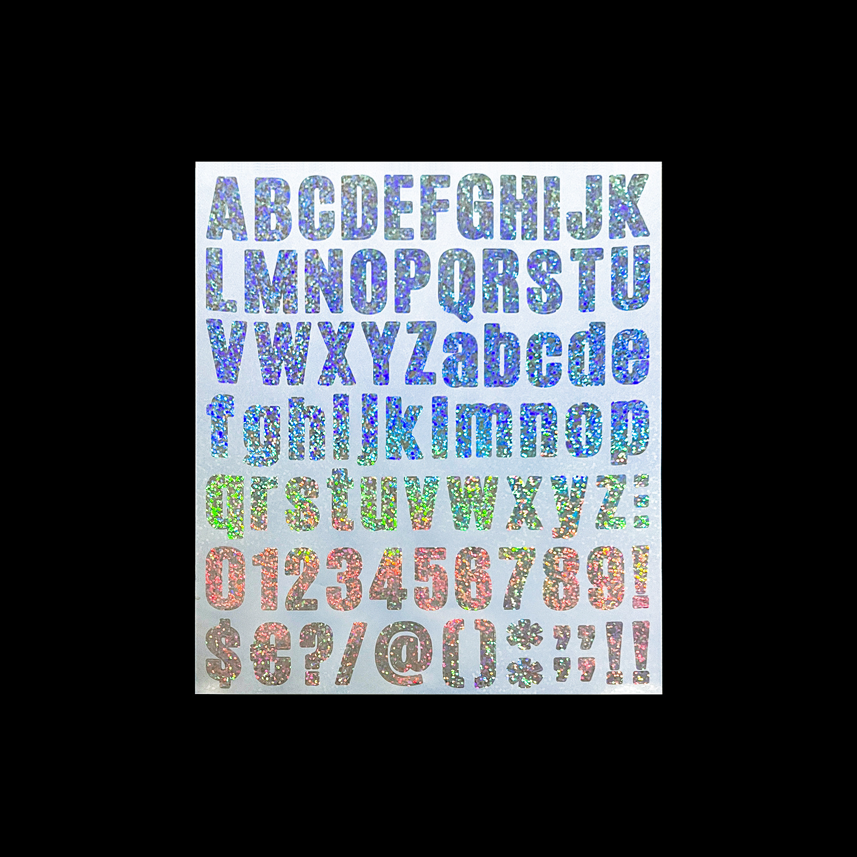 Holographic Letter Sticker