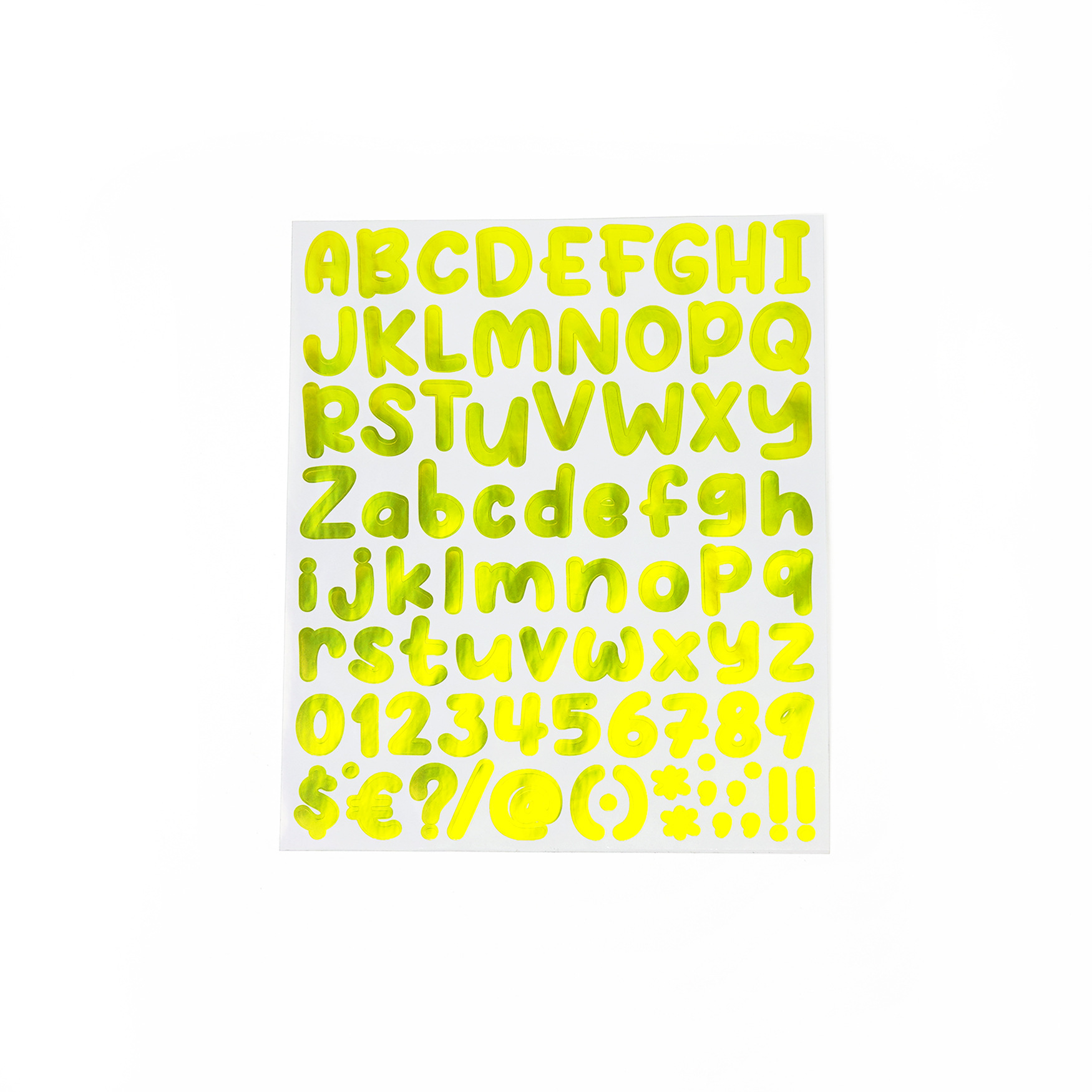 Holographic Letter Sticker