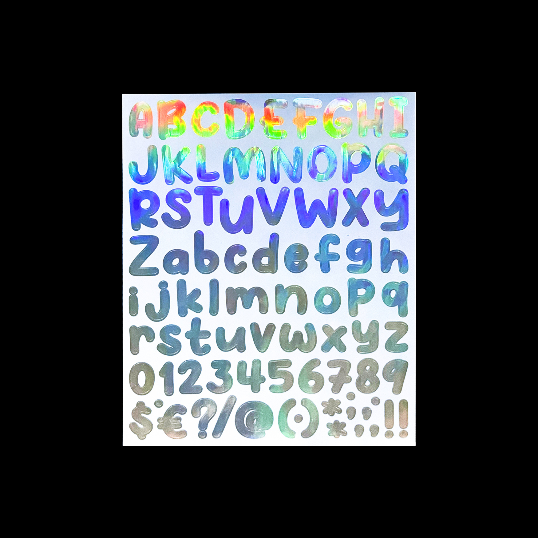 Holographic Letter Sticker