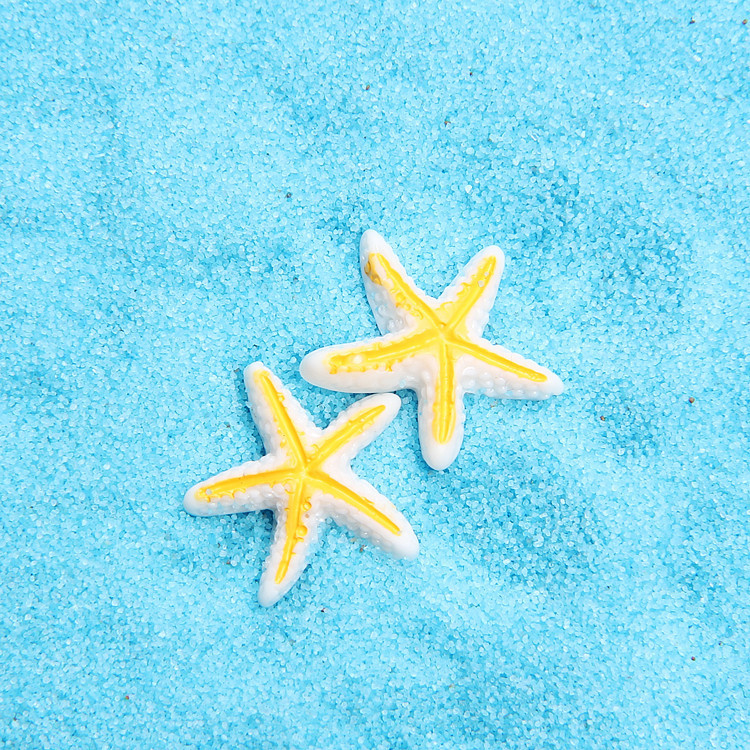 Ocean resin anchor lifebuoy starfish charms